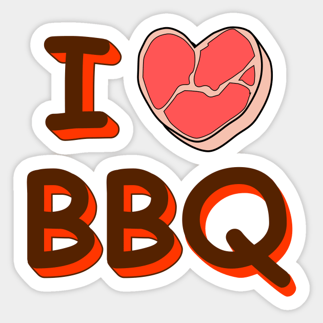 I love barbecue Sticker by denip